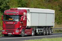 =Scania R490 unterwegs auf der B 27 im August 2016