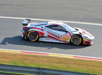 Mitzieher der Nr.55 LMGTE von Formula Racing, Ferrari F458 Italia, European Le Mans Series am 25.9.2016 in Spa Francorchamp