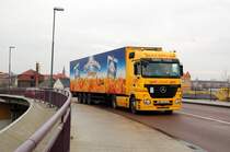 Diesen Mercedes Actros konnte ich am 04.12.08 in Bitterfeld fotografieren. 