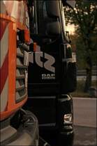 Impression zwischen DAF XF105.460 und MAN 19.364. 