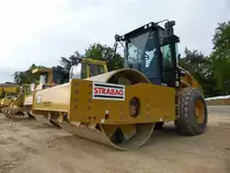 Caterpillar CS 68B eingesetzt beim Bau der B50n, 15.05.2016