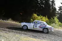Volvo 122 S, auf einer Schotterpiste am Nürburgring, Rally Köln - Ahrweiler 12.11.2016