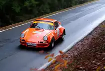 6 Thomas Kleinwächter/Dirk Fischer, Porsche 911  auf teils noch glaten Asphalt, Rally Köln - Ahrweiler 12.11.2016