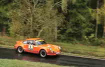 6 Thomas Kleinwächter/Dirk Fischer, Porsche 911 auf teils noch glaten Asphalt, Youngtimer Rally Köln - Ahrweiler 12.11.2016