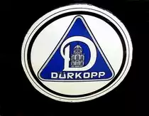 D�RKOPP, Logo an einem Oldtimer-Motorrad der bekannten Firma aus Bielefeld, die u.a. Fahrr�der, Motorroller und PKW produziert hat, Nov.2016
