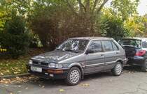 Subaru Justy 4x4 (erste Generation), fotografiert am 29.10.2016