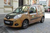 =Werbung in Senf, gesehen im Juli 2016 in Quedlinburg