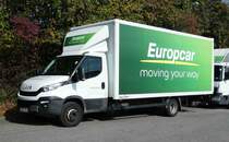 =Iveco von Europcar rastet im September 2016 auf dem Autohof Fulda-Nord