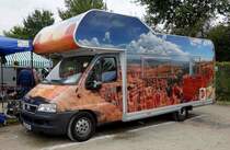 =Fiat - Wohnmobil eines Ausstellers, gesehen bei dem Veterama 2016 in Mannheim, Juli 2016