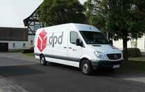 =MB Sprinter vom DPD unterwegs in Petersberg-Marbach im Oktober 2016