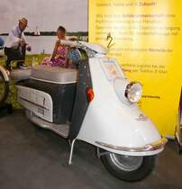 =Heinkel-Roller, gesehen bei dem Veterama 2016 in Mannheim, Juli 2016