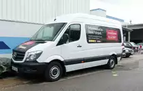 =MB Sprinter als Mietfahrzeug, gesehen bei dem Veterama 2016 in Mannheim, Juli 2016