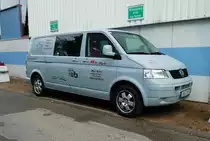 =VW T5 eines Teilehändlers, gesehen bei dem Veterama 2016 in Mannheim, Juli 2016