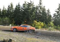 Nr.90 BMW M3 E 36, Frank Gerritsen Mulkes & Gert Jan Nijkamp bei der  Youngtimer  39. ADAC Rallye Köln Ahrweiler 12.11.2016, vor der Mittagspause auf der Schotterpiste am Nürburgring