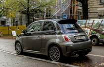 Fiat 595 Abarth (Rückansicht), gesehen in Zürich am 12.11.2016