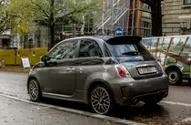 Fiat 595 Abarth (Rückansicht), gesehen in Zürich am 12.11.2016