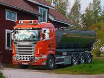 Scania Absetzkipper in Rättvik, Schweden, 27.9.14