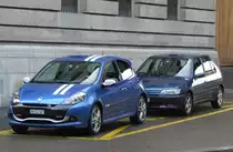 Renault Clio III RS und Peugeot 306, aufgenommen am 12.11.2016