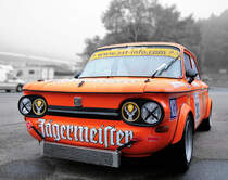 NSU TT 67 beim  Kampf der Zwerge  auf dem Formel 1-Kurs von Spa-Francorchamps, beim Youngtimer Festival Spa 24 July 2016, Colorkey bearbeitete Aufnahme