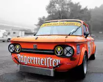 NSU TT 67 beim  Kampf der Zwerge  auf dem Formel 1-Kurs von Spa-Francorchamps, beim Youngtimer Festival Spa 24 July 2016, Colorkey bearbeitete Aufnahme