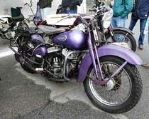 =Harley Davidson, gesehen bei dem Veterama 2016 in Mannheim, Juli 2016