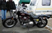 =Harley Davidson, gesehen bei dem Veterama 2016 in Mannheim, Juli 2016