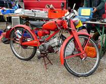 =Moto Guzzi 65, fotografiert im Juli 2016 anl. des Veterama in Mannheim