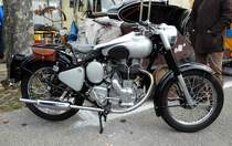 =Royal Enfield, fotografiert im Juli 2016 anl. des Veterama in Mannheim