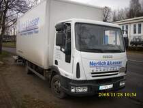 IVECO-LKW am 28.11.2008 in Bergen/R�gen.