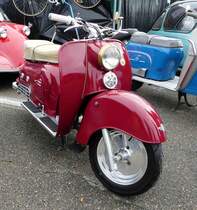 =Zündapp Bella, gesehen bei dem Veterama 2016 in Mannheim, Juli 2016