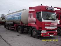 RENAULT-LKW am 07.12.2008 in Sagard.