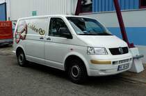 =VW T5 eines Ausstellungslieferanten, aufgenommen bei dem Veterama 2016 in Mannheim, Juli 2016