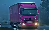 Mercedes Actros von Reich Transport AG in Eschen FL.Bild vom 22.12.2016