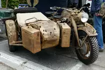 =Zündapp-Gespann, gesehen bei dem Veterama 2016 in Mannheim, Juli 2016