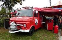 =Opel Blitz als Cafebar, gesehen bei dem Veterama 2016 in Mannheim, Juli 2016