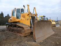 Liebherr PR 724 XL eingesetzt beim Bau der B50n, 10.04.2016