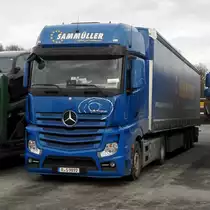 =MB von SAMMÜLLER rastet im Dezember 2016 auf dem Autohof Fulda Nord
