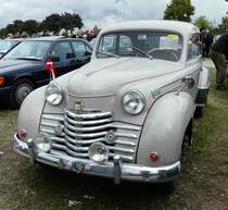 =Opel Olympia, Bj, 1951, gesehen bei dem Veterama 2016 in Mannheim, Juli 2016