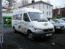 MB Sprinter als Servicefahrzeug der Raiffeisenwerkstatt Fulda am 18.12.2008 abgestellt auf dem Betriebshof