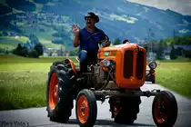 Fiat gesehen bei der Ausfahrt zur Silberklarklam nahe Schladming anfang Juli 2016