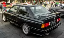 BMW M3 E30,  Der Legende  (Rückansicht), fotografiert am 24.09.2016.