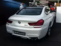 BMW M6 Gran Coupé (von hinten), fotografiert am 24.09.2016.