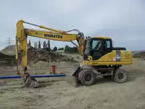 Komatsu PW 180-7 aufgenommen am 22.08.2010