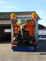 Hessen Mobil MAN TGS Streufahrzeug der Autobahnmeisterei Langenselbold am 06.01.17 bei einen Fototermin