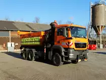 Hessen Mobil MAN TGS Streufahrzeug der Autobahnmeisterei Langenselbold am 06.01.17 bei einen Fototermin