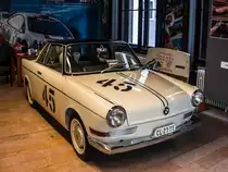 Die Erste Mecsek Rallye (im Jahre 1967) wurde von einem solchen BMW 700 gewonnen. Foto: Sonderausstellung zu der 50. Mecsek Rallye, Oktober, 2016.