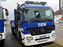 Mercedes Actros vom THW im Stadthafen Sassnitz am 22.10.2016