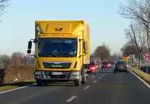 MAN Kastenaufbau  Deutsche Post  bei Euskirchen - 30.12.2016