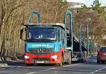 MB Actros Autotransporter  Masolf  in Euskirchen - 29.12.2016