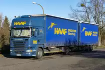 Scania R 410 Tandemzug  Haaf  in Rheinbach - 31.12.2016